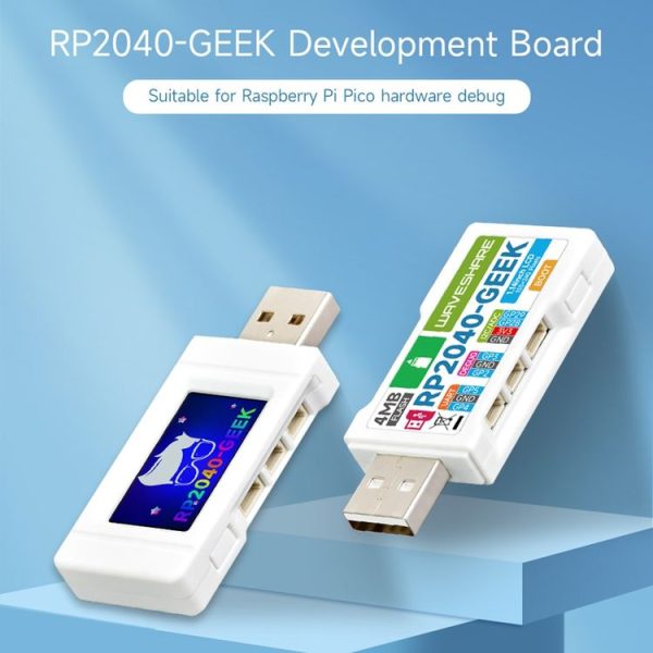 Waveshare 25394 RP2040-GEEK Development Board, Based On RP2040 Microcontroller, With 1.14inch 65K Color LCD - Image 4