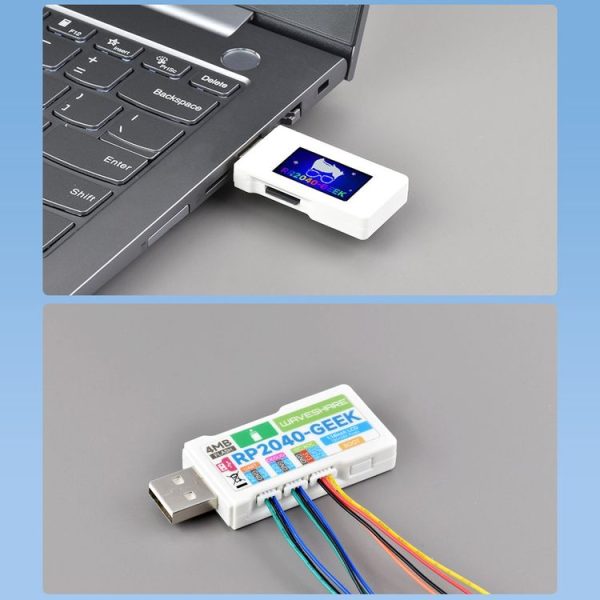 Waveshare 25394 RP2040-GEEK Development Board, Based On RP2040 Microcontroller, With 1.14inch 65K Color LCD - Image 9