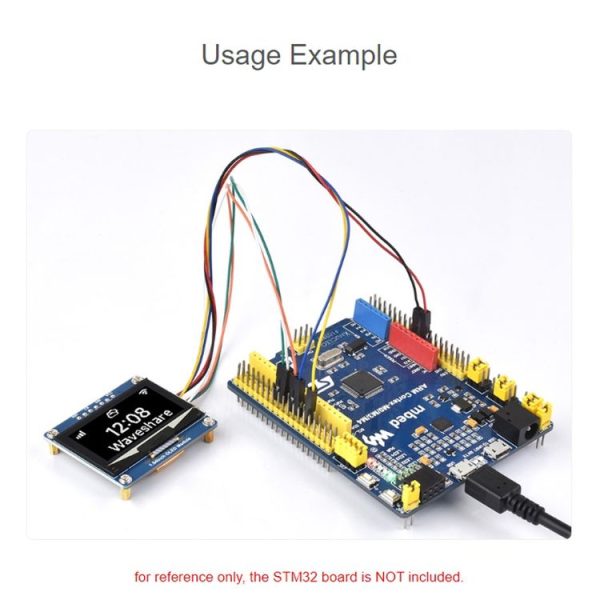 Waveshare 1.54 Inch OLED Display Module, 128x64 Resolution, SPI / I2C Communication (White) - Image 11