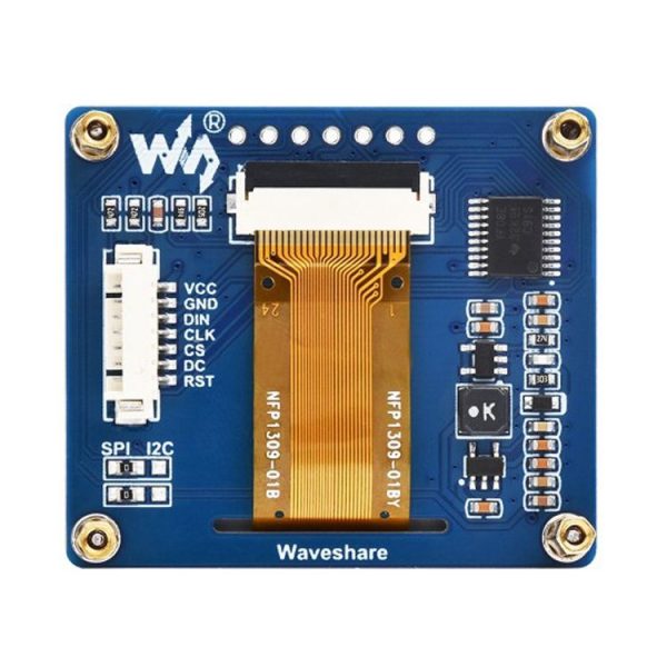 Waveshare 1.54 Inch OLED Display Module, 128x64 Resolution, SPI / I2C Communication (White) - Image 2