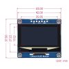 Waveshare 1.54 Inch OLED Display Module, 128x64 Resolution, SPI / I2C Communication (White) - Image 3