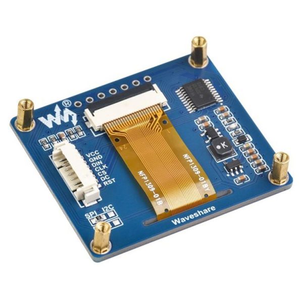 Waveshare 1.54 Inch OLED Display Module, 128x64 Resolution, SPI / I2C Communication (White) - Image 4