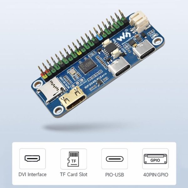 Waveshare 25506 RP2040-PiZero Development Board, Based On Raspberry Pi RP2040, 264KB SRAM And 16MB - Image 5