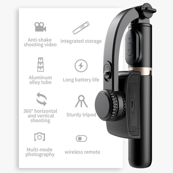 CYKE Q08 Anti-Shake Gimbal Bluetooth Selfie Stick Handheld Phone Live Tripod (No light Version) - Image 3
