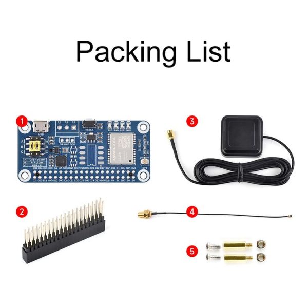 Waveshare For Raspberry Pi LC29H Series Dual-Band L1+L5 Positioning GPS Module, Spec: (AA) GPS HAT - Image 17