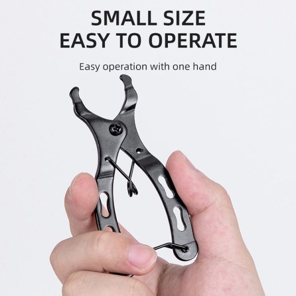 3 PCS Bicycle Mini Chain Fast Release Magic Buckle Pliers Two-Way Bayonet Disassembly Pliers (Black) - Image 7