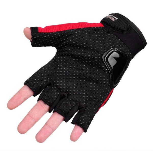 PRO-BIKER PRO01C Outdoor Cycling Glove Motorcycle Anti-Drop Safety Protection Half-Finger Glove, Specification: M (Black) - Image 3