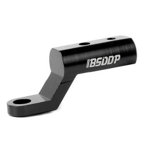 BSDDP B05031 Electric Vehicle Motorcycle Modified Bracket Headlights Rearview Mirror Multi-Function Aluminum Alloy Expansion Holder (Black)