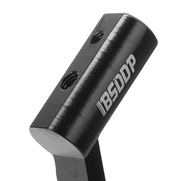 BSDDP B05031 Electric Vehicle Motorcycle Modified Bracket Headlights Rearview Mirror Multi-Function Aluminum Alloy Expansion Holder (Black) - Image 5