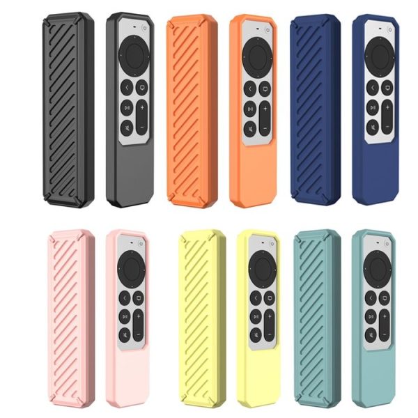 2 PCS Remote Control All-Inclusive Anti-Drop Silicone Protective Cover, Applicable Model: For Apple TV 4K 2021 (Black) - Image 2