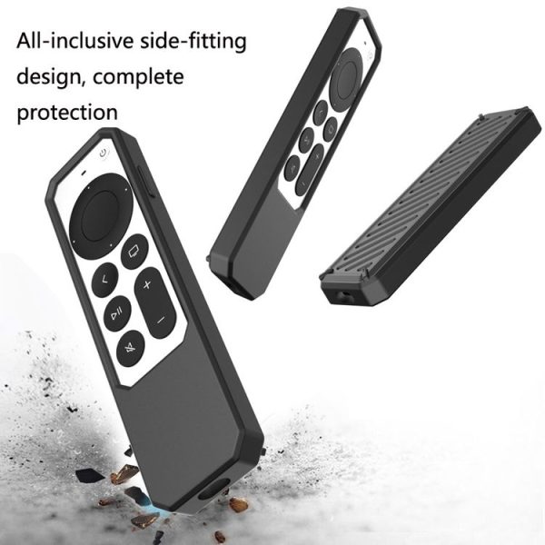 2 PCS Remote Control All-Inclusive Anti-Drop Silicone Protective Cover, Applicable Model: For Apple TV 4K 2021 (Black) - Image 6