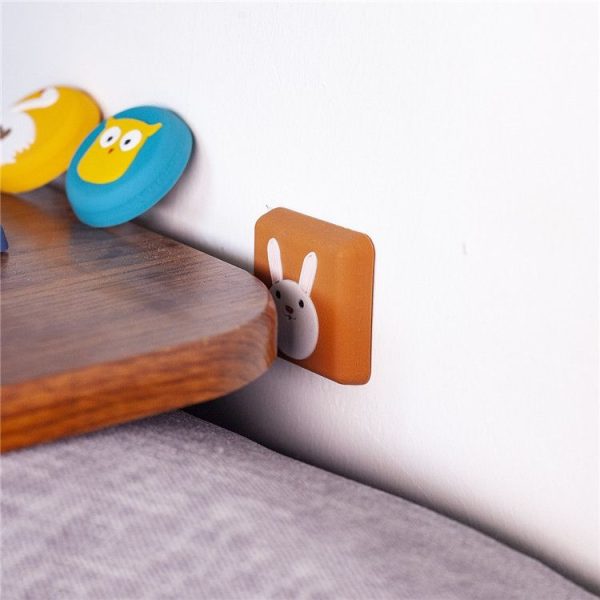 10 PCS Crash Pad for Wall Door Handle Silicone Cushion Pad (Red Hat) - Image 4