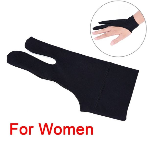 2 Finger Anti-fouling Drawing Glove for Graphics Drawing Tablet, Both for Right and Left Hand (For women) - Image 2