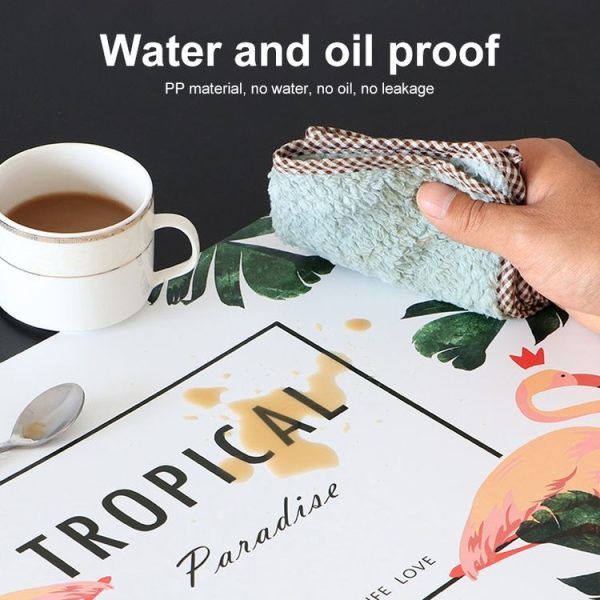 2 PCS Creative Insulation Pad Table Mat Western Table Nordic Cushion Waterproof Plate Bowl Cup Home Mat (Cactus) - Image 7