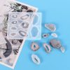 2 PCS DIY Crystal Drip Silica Gel Mold Earrings Pendant Jewelry Drip Mold - Image 5