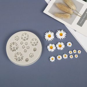 Flower Mold DIY Crystal Drip Silicone Mold, Specification: Small Daisy