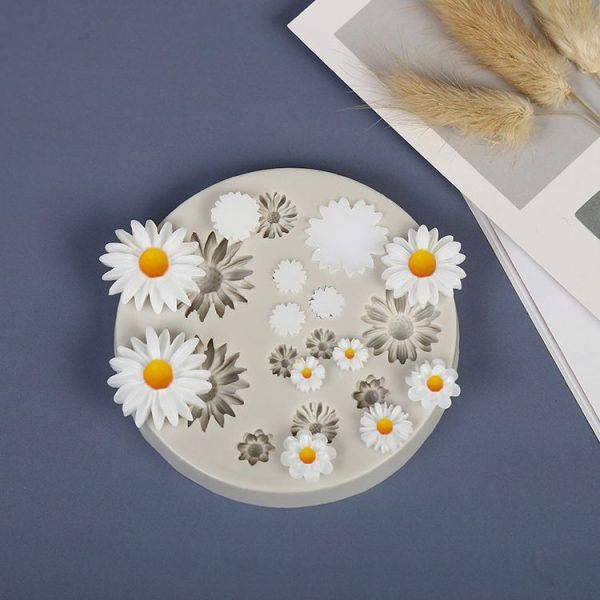 Flower Mold DIY Crystal Drip Silicone Mold, Specification: Small Daisy - Image 2