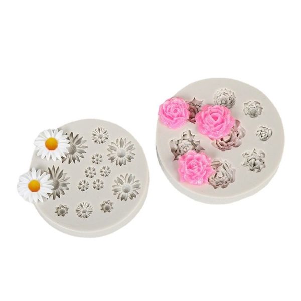 Flower Mold DIY Crystal Drip Silicone Mold, Specification: Small Daisy - Image 5