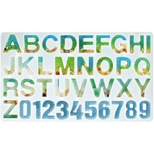 Alphanumeric Silicone Key Ring Bracelet Necklace Pendant Making Mold (50-460-D)
