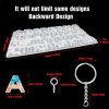 111PCS / Set DIY Mirror Silicone Pendant Mold, Crystal Epoxy Key Pendant Set (Mold) - Image 3
