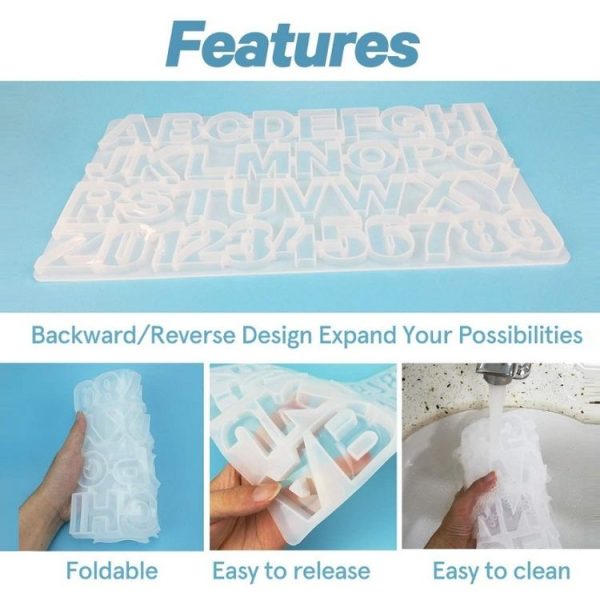111PCS / Set DIY Mirror Silicone Pendant Mold, Crystal Epoxy Key Pendant Set (Mold) - Image 4
