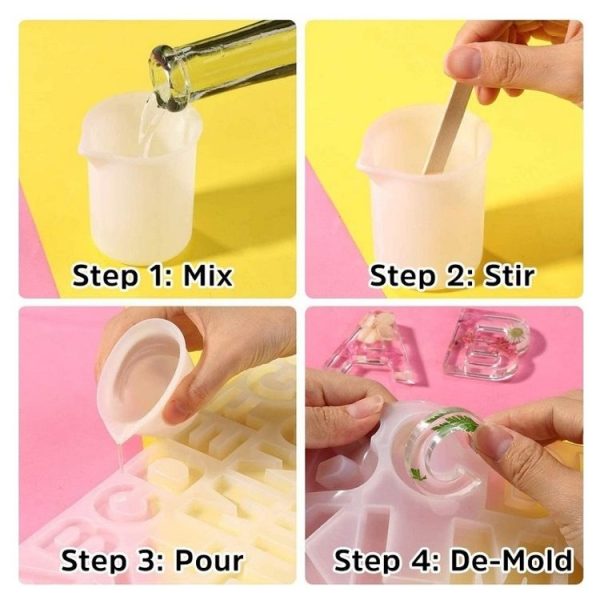 111PCS / Set DIY Mirror Silicone Pendant Mold, Crystal Epoxy Key Pendant Set (Mold) - Image 5