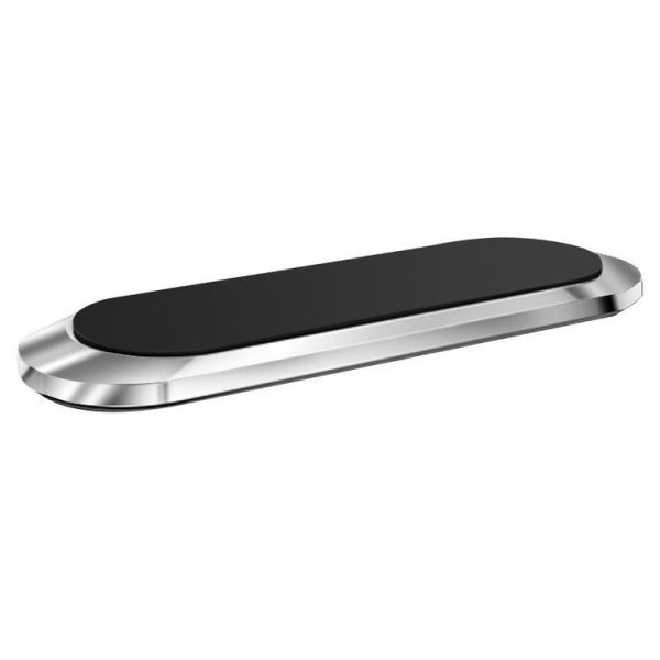 2 PCS Multifunctional Car Phone Holder Magnetic Suction Instrument Panel Navigation Suction Cup Holder, Colour: F6 Silver