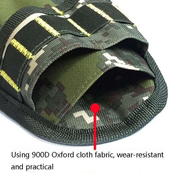 900D Oxford Cloth Kit Waist Bag Electrician Storage Bag, Specification: Black Red Line + Belt - Image 5