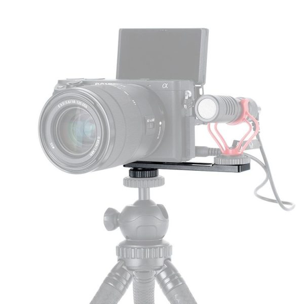 Ulanzi PT-5 For Sony A6400 Vlogging Microphone Mount Stand Extension Bar Plate with 1 / 4 inch Screw Mount Cold Shoe (PT-5) - Image 6