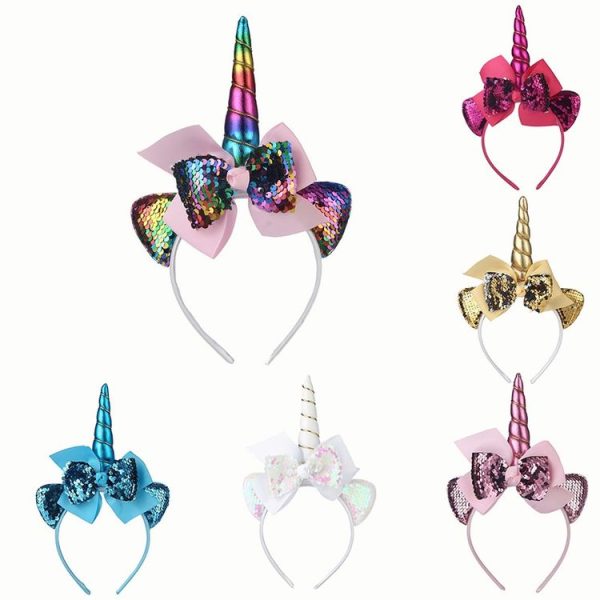 2 PCS F036 Cartoon Headband Children Birthday Festival Party Hair Accessories (Rose Red) - Image 2