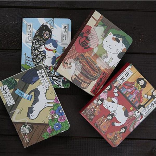 Cute Creative Cat Notebook Planner Agenda Diary Hard Cover Planning Papers Journal Notebook Daily Memos (Incense) - Image 8