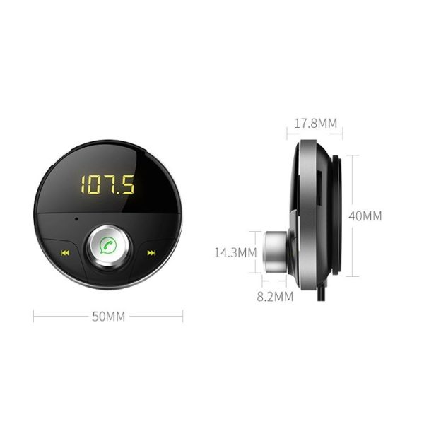 HY62 Car MP3 Player Bluetooth Hands-Free Phone (Gray) - Image 2