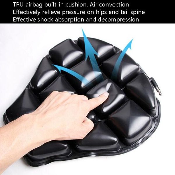 MTZT1009 Motorcycle Inflatable Cushion Cover 3D Airbag Anti-Slip Shock Absorption Air Seat Pad, Size: M - Image 5
