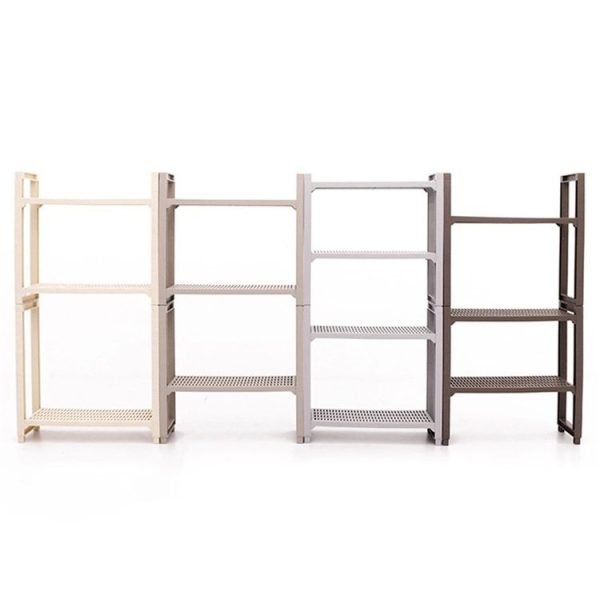 Kitchen Spice Multi-function Rack Adjustable Seasoning Bottle Storage Rack Bathroom Shelf Triple Layer (Khaki) - Image 10