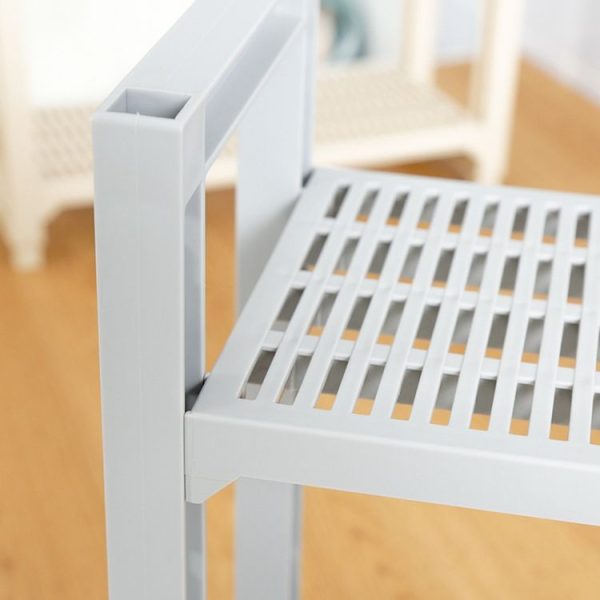 Kitchen Spice Multi-function Rack Adjustable Seasoning Bottle Storage Rack Bathroom Shelf Triple Layer (Khaki) - Image 8