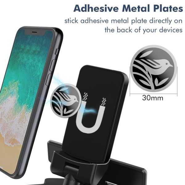 HMT070 Vehicle Instrument Table Mobile Phone Bracket With Parking Card Sun Visor Navigation Bracket, Style: Magnetic - Image 4