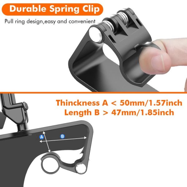 HMT070 Vehicle Instrument Table Mobile Phone Bracket With Parking Card Sun Visor Navigation Bracket, Style: Clip - Image 5