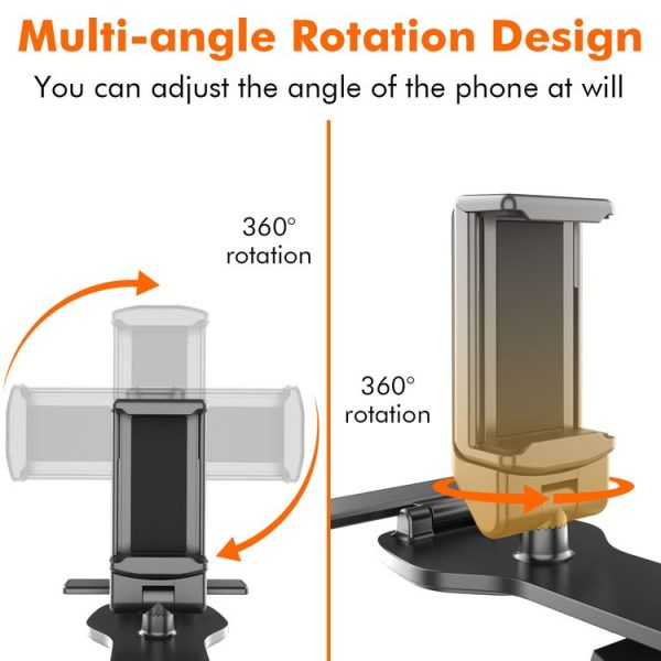 HMT070 Vehicle Instrument Table Mobile Phone Bracket With Parking Card Sun Visor Navigation Bracket, Style: Clip - Image 6