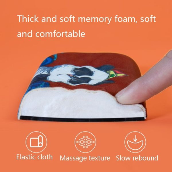 Panda Pattern Memory Cotton Slow Rebound Keyboard Hand Rest Computer Handguard Wrist Rest, Style: Single Hand - Image 4