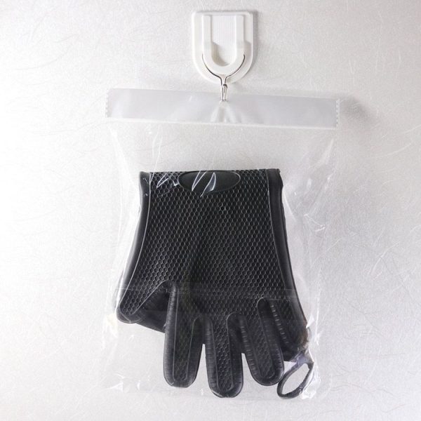 Extended Silicone Non-slip Gloves Resistant To High Temperatures Insulated Microwave Ovens Anti-scalding Gloves Random Color Delivery - Image 6