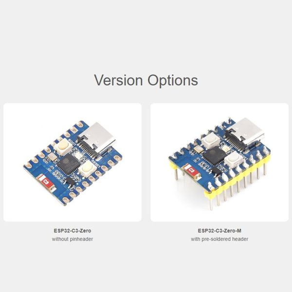 Waveshare 2.4GHz ESP32-C3 Mini Development Board, Based ESP32-C3FN4 Single-core Processor without Header - Image 6