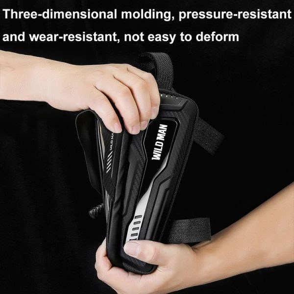 WILD MAN M20 Outdoor Cycling Bicycle Phone Touch Screen Waterproof Front Beam Bag (Black) - Image 7