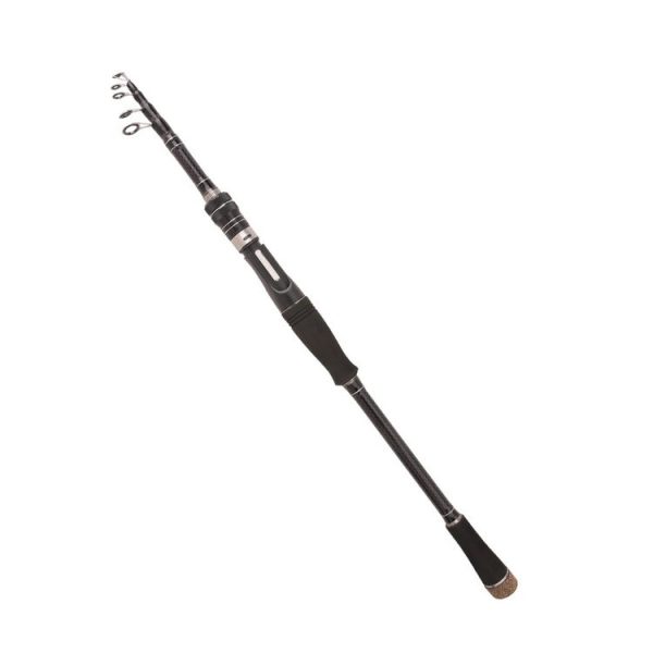 Carbon Telescopic Luya Rod Short Section Fishing Throwing Rod, Length: 3.0m (Straight Handle)
