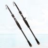 Carbon Telescopic Luya Rod Short Section Fishing Throwing Rod, Length: 3.0m (Straight Handle) - Image 2