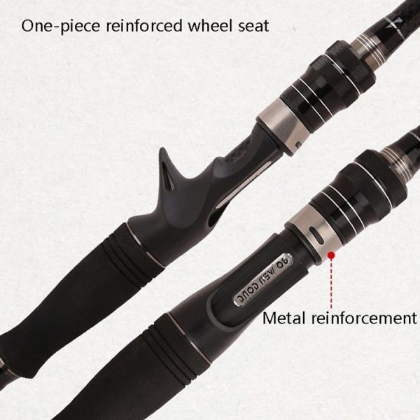 Carbon Telescopic Luya Rod Short Section Fishing Throwing Rod, Length: 3.6m (Curved Handle) - Image 4