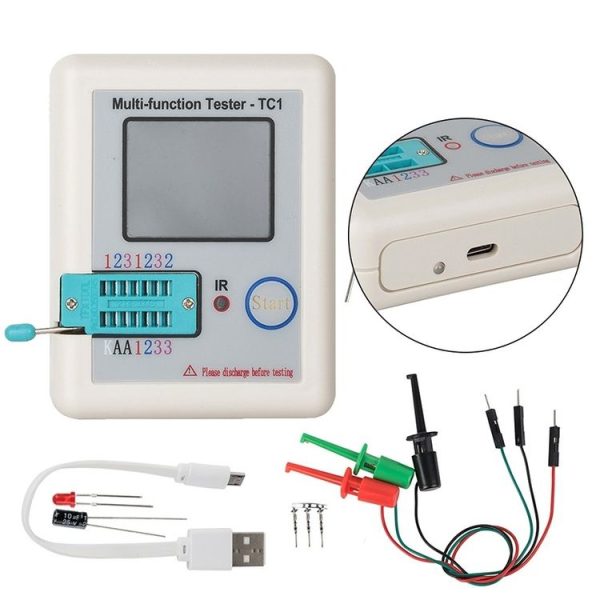 LCR-TC1 Full Colorful Screen Transistor Tester for Diode Triode Capacitor Resistor Test (LCR-TC1) - Image 4