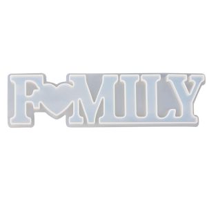 2 PCS DIY Crystal Epoxy Silicone Letter Mold (Anti-letter MD3302_Family Mold)