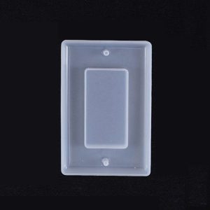 Crystal Epoxy Mirror Porous Socket Button Data Line Switch Panel Silicone Mold, Specification: Style Two