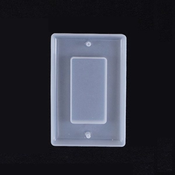 Crystal Epoxy Mirror Porous Socket Button Data Line Switch Panel Silicone Mold, Specification: Style Two