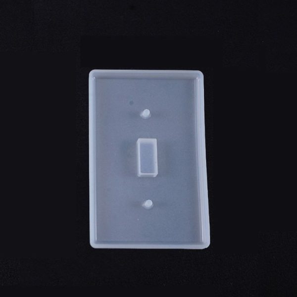 Crystal Epoxy Mirror Porous Socket Button Data Line Switch Panel Silicone Mold, Specification: Style Three